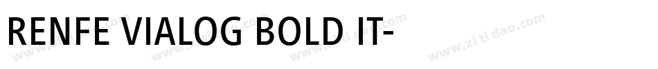 RENFE VIALOG BOLD IT字体转换